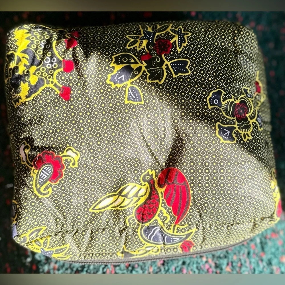 RARE NWOT Botswana Made Extra Large Cosmetics Bag